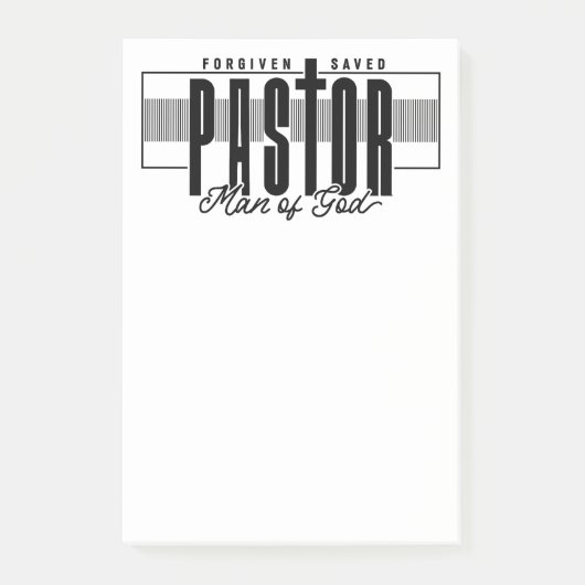 Pastor Man of God Post-it Notes (Voorkant)