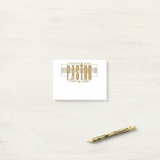 Pastor Man of God Post-it Notes (Op bureau)
