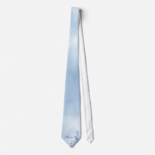 Pastor — Mannen Stropdas: Sky Blue Elegance Stropdas