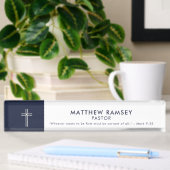 Pastor Modern Minimal Cross Scripture Marine Naambordje
