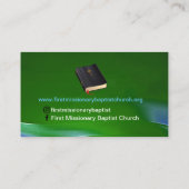 Pastor of Deacon Cross Waterfall Church Visitekaartje (Achterkant)