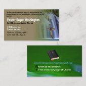 Pastor of Deacon Cross Waterfall Church Visitekaartje (Voorkant / Achterkant)