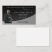 Pastor of Deacon-foto Visitekaartje (Voorkant / Achterkant)