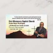 Pastor of Deacon Photo Church Visitekaartje (Voorkant)