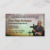 Pastor of Deacon Photo Church Visitekaartje (Voorkant)