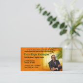 Pastor of Deacon Photo Church Visitekaartje (Staand voorkant)