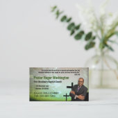 Pastor of Deacon Photo Church Visitekaartje (Staand voorkant)