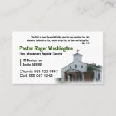 Pastor of Deacon Photo Church Visitekaartje (Voorkant)