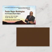 Pastor of Deacon Photo Church Visitekaartje (Voorkant / Achterkant)