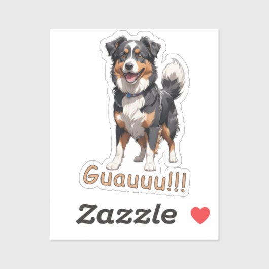 Pastor ovejero australiano sticker (Vel)