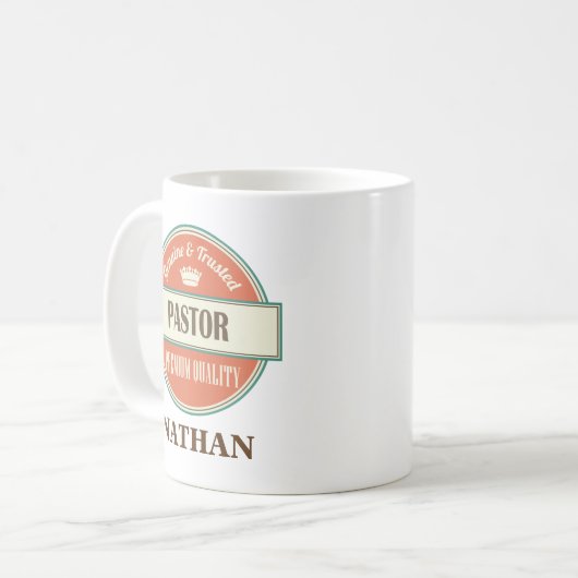Pastor persoonlijke Mok Gift (Voorkant links)