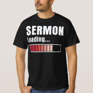 Pastor preek laden grappig t-shirt