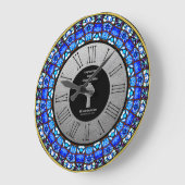 Pastor Priest Ordination Jubileum Glas in lood Grote Klok (Hoek)