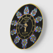 Pastor Priest Ordination Jubileum Glas in lood Grote Klok (Hoek)