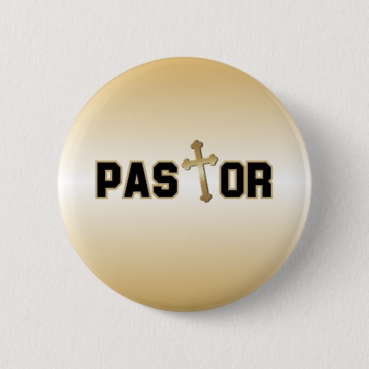 pastor ronde button 5,7 cm (Voorkant)