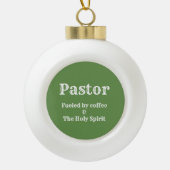 Pastor Snowflake ingelijst Ornament (Voorkant)