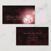 Pastor van het levende kerkhart op de zandkaart visitekaartje (Voorkant / Achterkant)