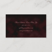 Pastor van het levende kerkhart op de zandkaart visitekaartje (Achterkant)