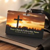 Pastor van Sunset Cross2 Kerk  Badge