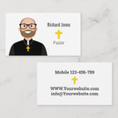 Pastor-Visitekaartje Visitekaartje (Voorkant / Achterkant)