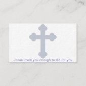 Pastor-Visitekaartjes Visitekaartje (Achterkant)