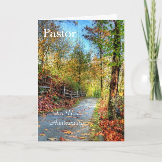 Pastor, voor uw Jubileum Kaart (Voorkant)