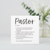 Pastor Waardering Kaart (Staand voorkant)