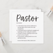 Pastor Waardering Kaart (Voorkant / Achterkant in situ)