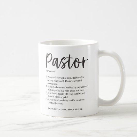 Pastor-waardering Koffiemok (Rechts)