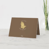 Pastor Waardering met gebeden handen Kaart (Achterkant)