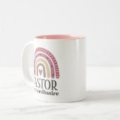 Pastor-waardering Tweekleurige Koffiemok (Voorkant links)