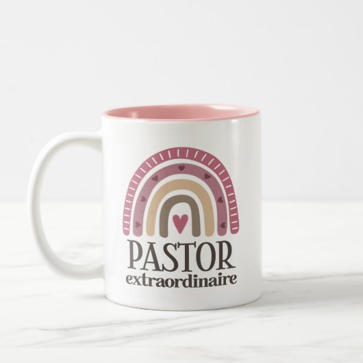 Pastor-waardering Tweekleurige Koffiemok (Links)