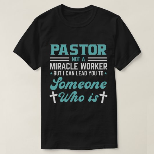 Pastor wonderdoener iemand die het t-shirt (Design voorkant)
