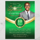 Pastoraal Jubileum Groen & Gouden Kerk Evenement Flyer (Voorkant)