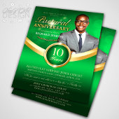 Pastoraal Jubileum Groen & Gouden Kerk Evenement Flyer