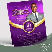 Pastoraal Jubileum Paarse & Gouden Kerk Evenement Flyer