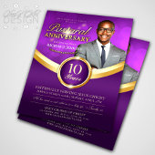 Pastoraal Jubileum Paarse & Gouden Kerk Evenement Flyer