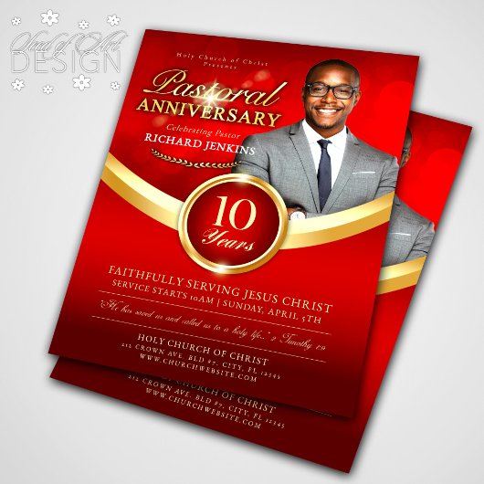 Pastoraal Jubileum Rode & Gouden Kerk Event Flyer