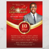 Pastoraal Jubileum Rode & Gouden Kerk Event Flyer (Voorkant)