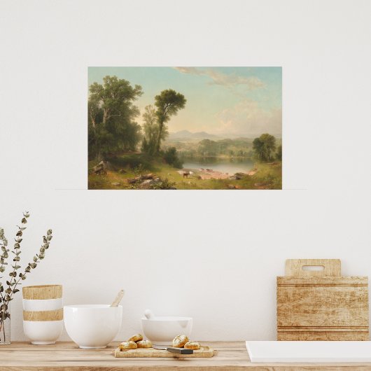 Pastoraal landschap - Asher Durand Fine Art Poster (Keuken)