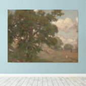 Pastoraal Landschap Louis Loeb(Amerikaans, 1866-19 Canvas Afdruk (Insitu (Houten vloer))