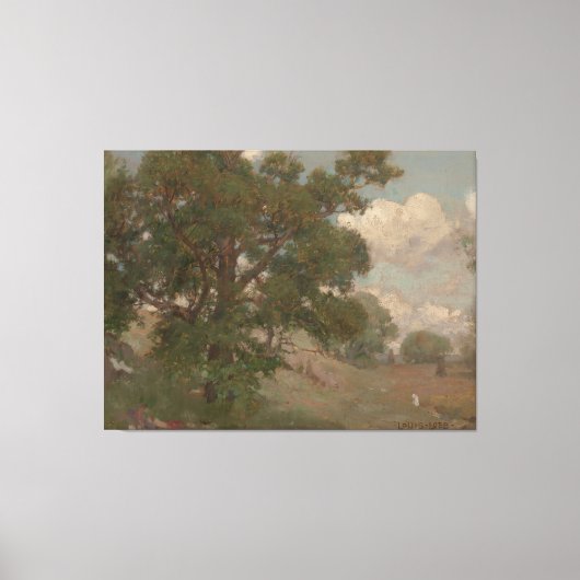 Pastoraal Landschap Louis Loeb(Amerikaans, 1866-19 Canvas Afdruk (Voorkant)