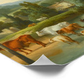 Pastoraal Landschapsmuur Kunst Poster (Hoek)