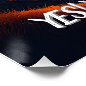 Pastoraal Sunset Mountain-landschap Perfect Poster (Hoek)