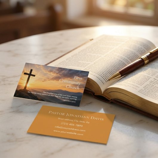 Pastoraat met kruis visitekaartje