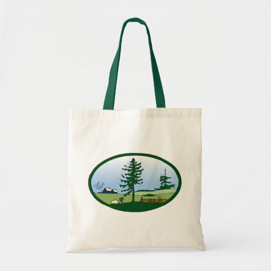 Pastoral Countryside Canvas tas (Voorkant)
