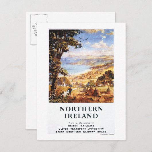 Pastoral Scene Man en Dog British Railways Briefkaart (Voorkant / Achterkant)