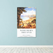 Pastoral Scene Man en Dog British Railways Canvas Afdruk (Insitu (Houten vloer))