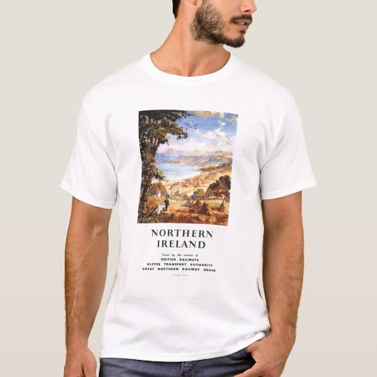Pastoral Scene Man en Dog British Railways T-shirt (Voorkant)