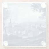 Pastoral Toile - Bridge Glazen Onderzetter (Achterkant)
